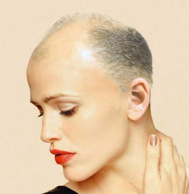 Shaved blondes bald as punishmnet