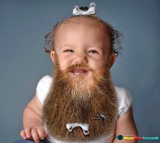 A Gallery Of Babies With Beards (16 Pics)