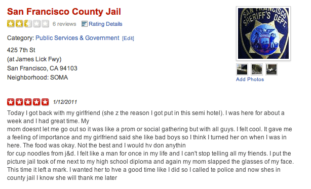 yelp review funniest