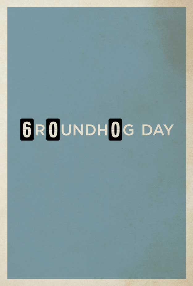 minimalist groundhog day