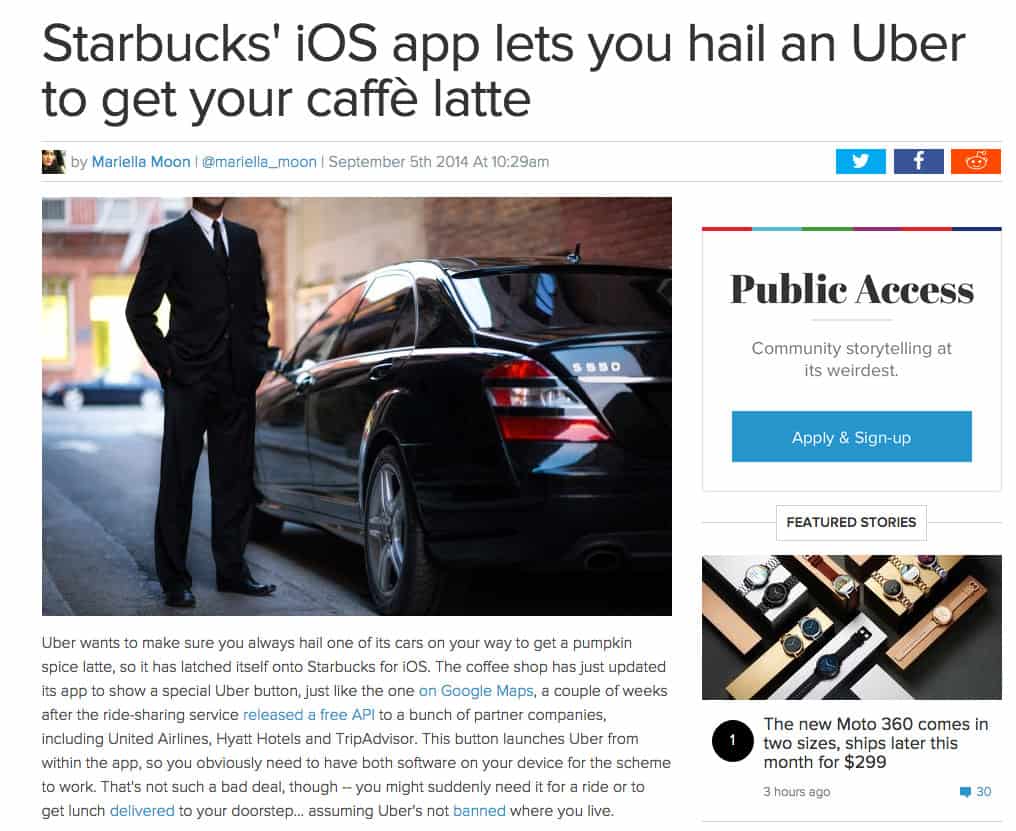 uber coffee