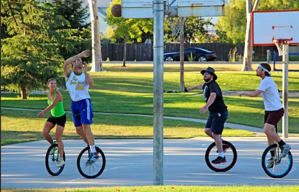 unicycle-basketball