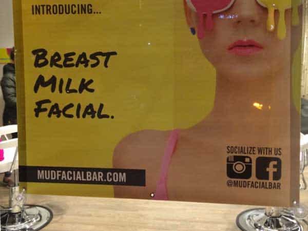 breast milk facial