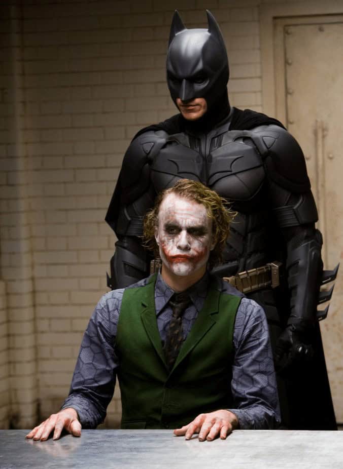 dark knight on set