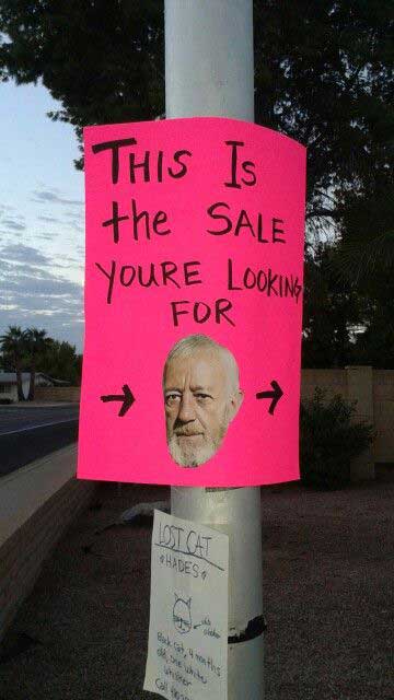 The 20 Funniest Garage Sale Signs Ever (GALLERY)