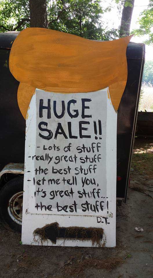 garage sale signs funny 1