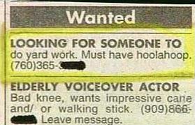 classified ad best ever