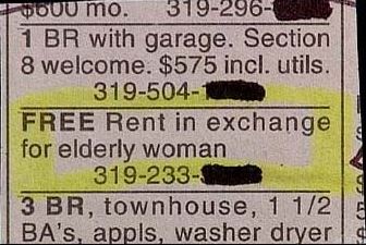classified ad funny