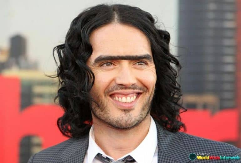 russell brand unibrow