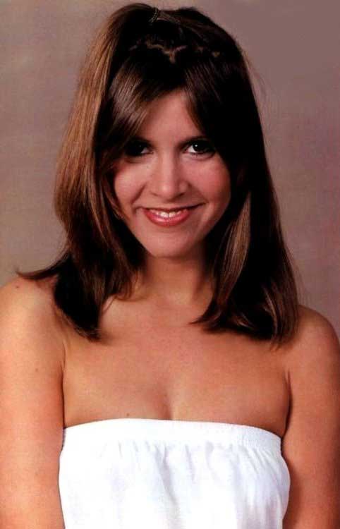 carrie fisher modeling