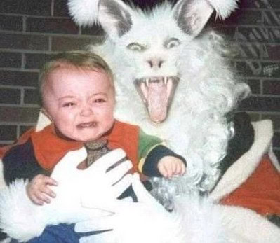 easter bunny scary