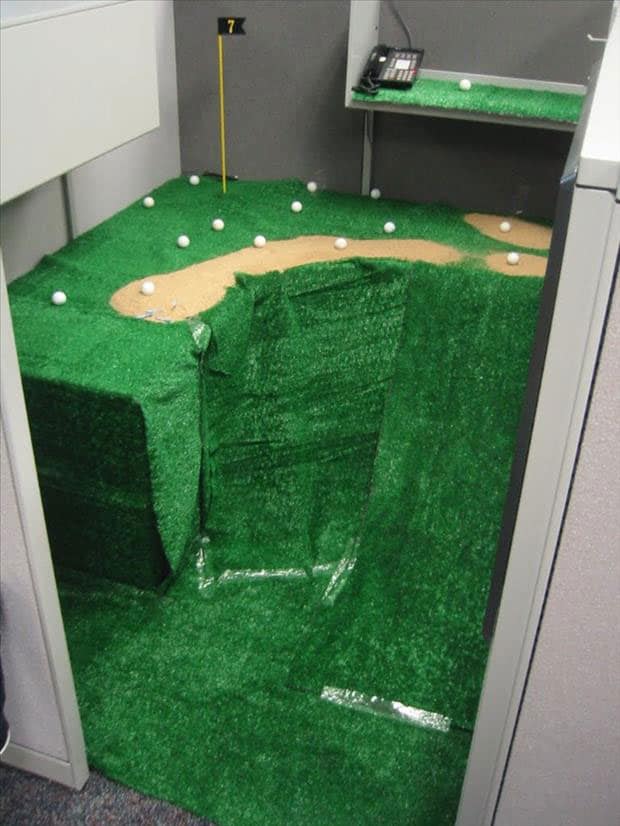 office-prank-golf