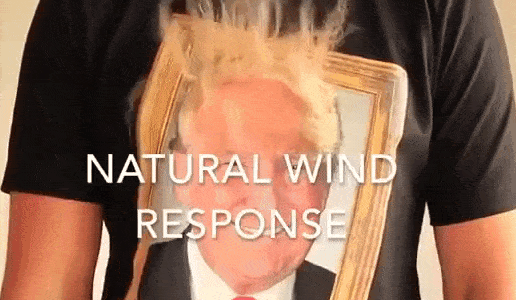 The 3D Trump Shirt also comes with built-in wind response.