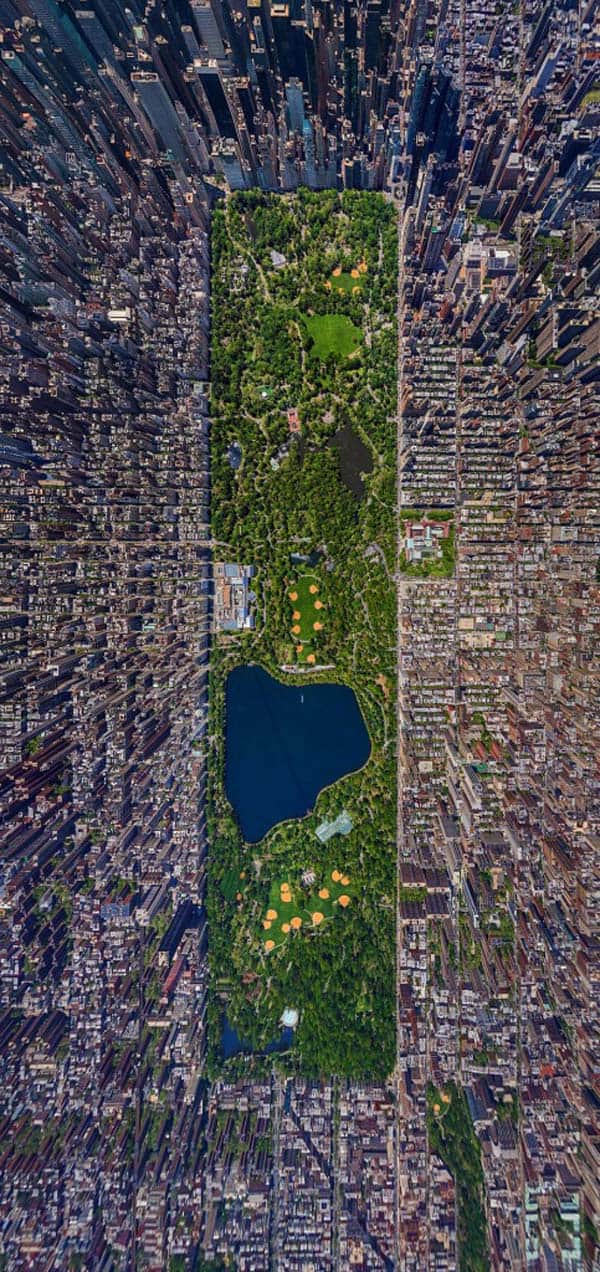 central park from above