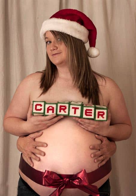 christmas maternity photos