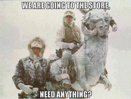we are going to the store dr heckle funny winter star wars memes