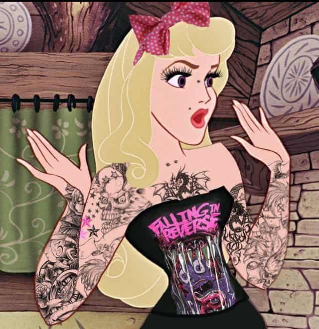 punk disney princess wallpaper