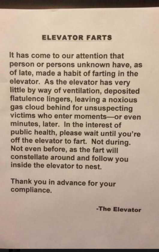 passive aggressive elevator