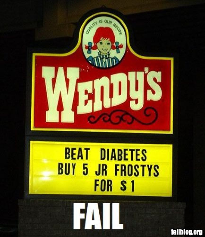 funny fast food signs