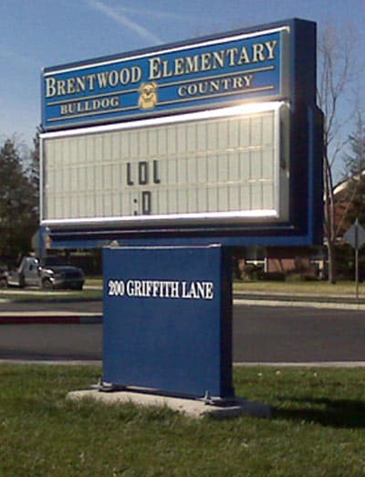 LOL-School-Sign