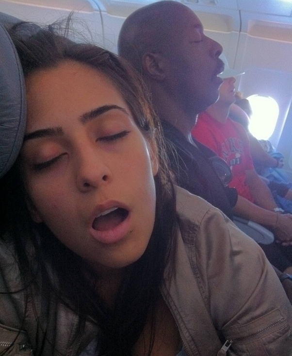 airplane sleeping