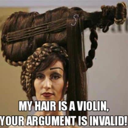 argument invalid hair