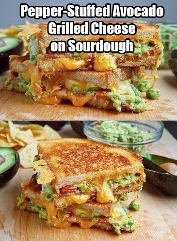 avocado grilled cheese