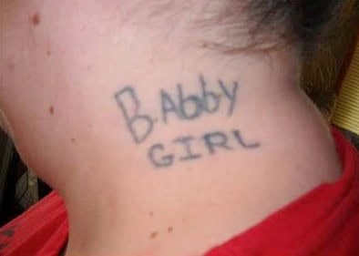 babby girl tatoo