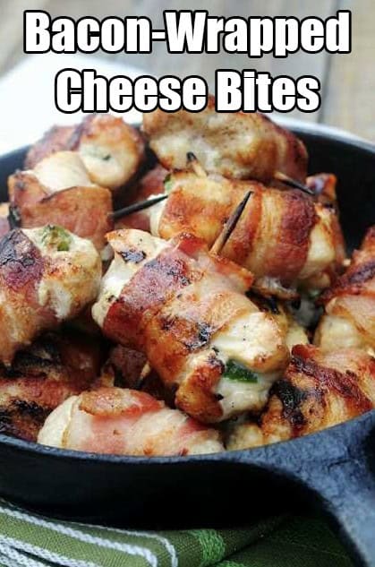 bacon wrapped cheese bites