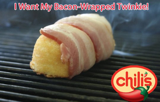 bacon wrapped twinkie chilis