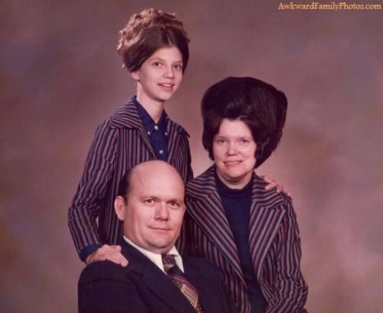 bad hair family portrait