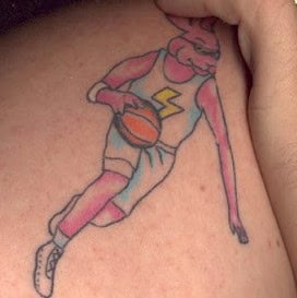 basketball tattoo