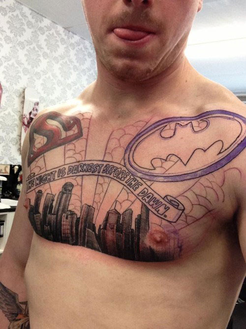 batman-superman-tattoo - WorldWideInterweb