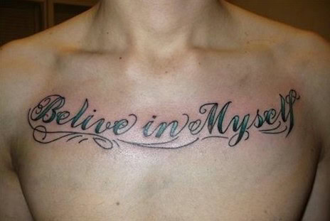 believe in myself tattoo