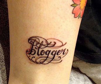 blogger tattoo