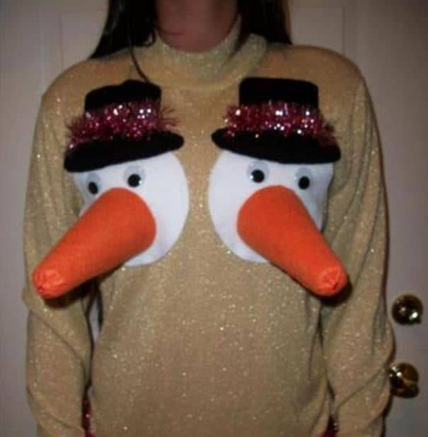 boob christma sweater