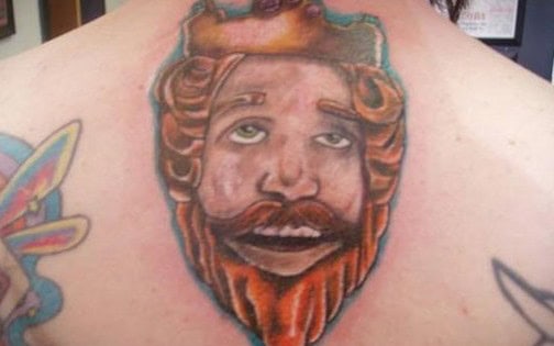 burger king tattoo