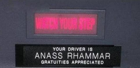 cab driver name fail