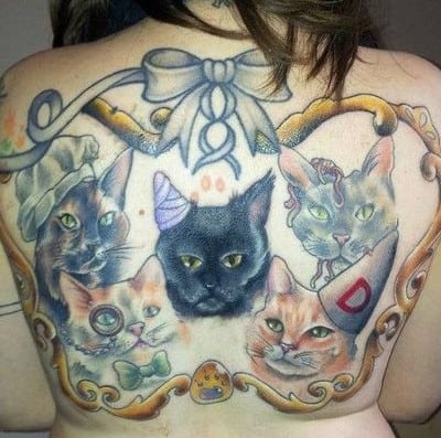 cat tattoo fails