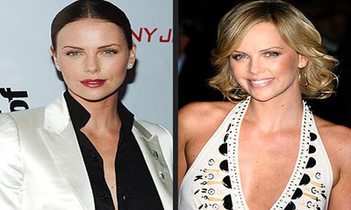 charlize theron brunette