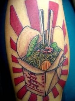 chinese food tattoo
