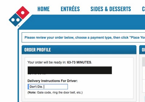 dominos pizza tracker