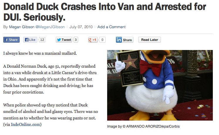 donald-duck-arrested-DUI