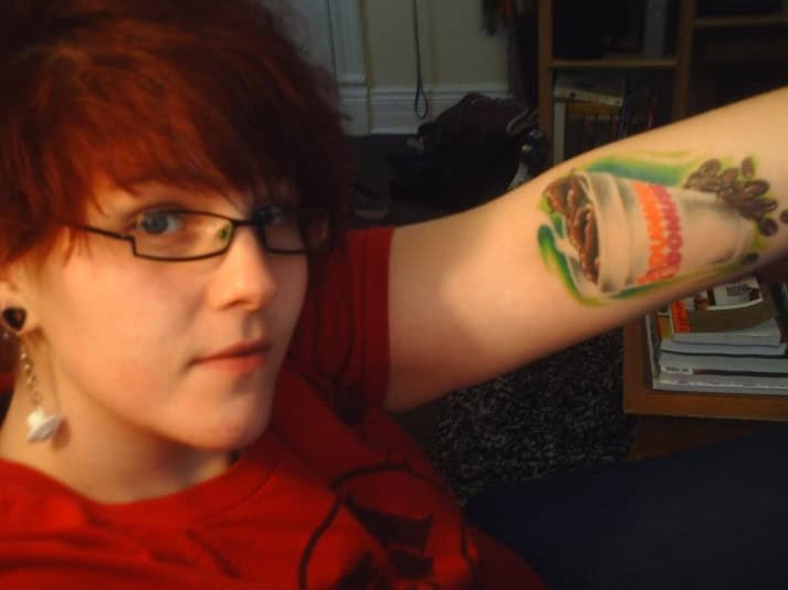 dunkin donuts tattoo