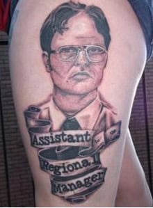 dwight schrute tattoo
