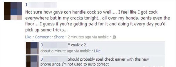 facebook auto correct