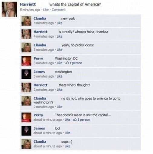 facebook blonde