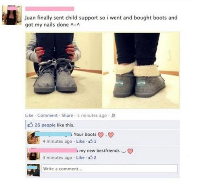 facebook child support