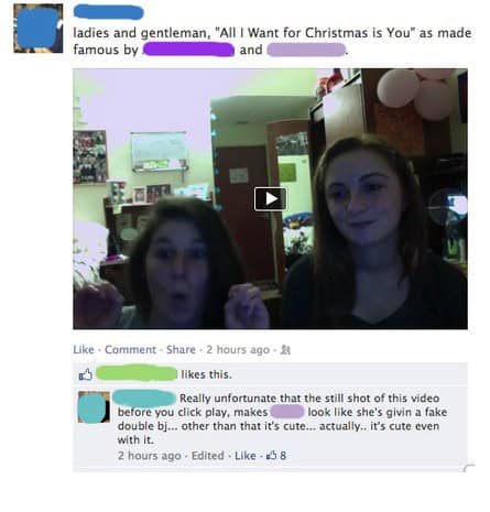 facebook christmas fail