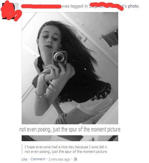 facebook not even posing
